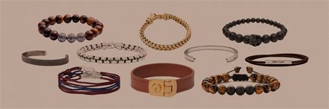 types of men's bracelets.